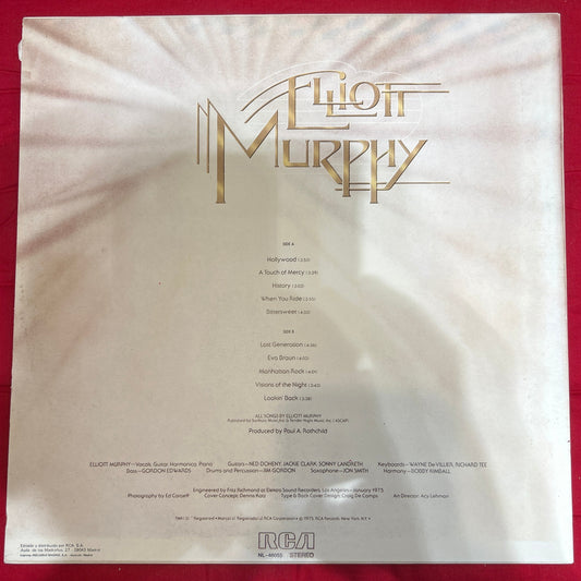 LP Elliott Murphy – Lost Generation 2ª mano
