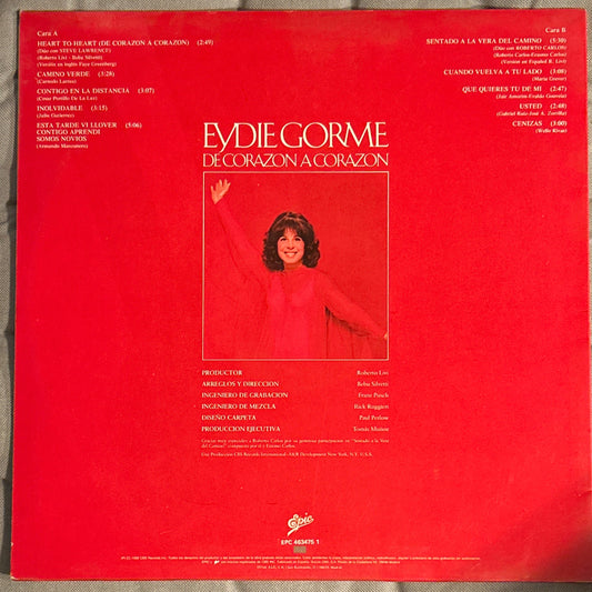 LP Eydie Gorme – De Corazon A Corazon 2ª Mano (Producto exclusivo recogida en tienda)