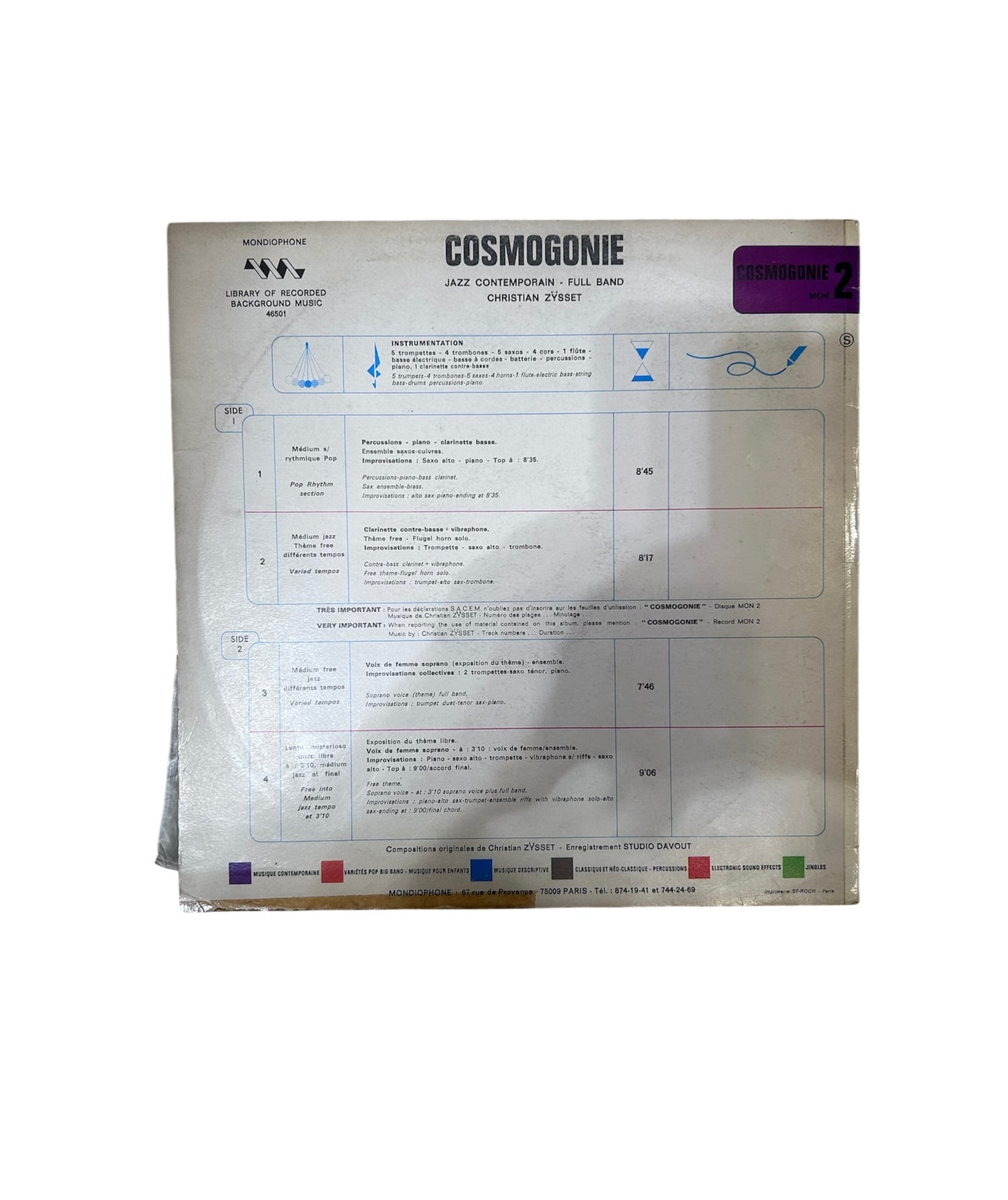 LP Christian Zÿsset – Cosmogonie