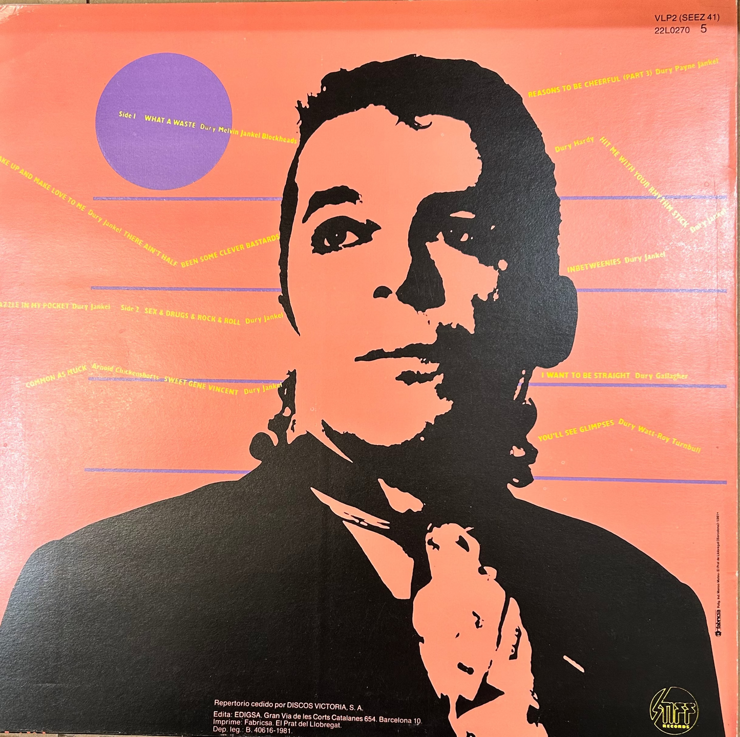 LP Ian Dury & The Blockheads – Exitos Dury gebraucht