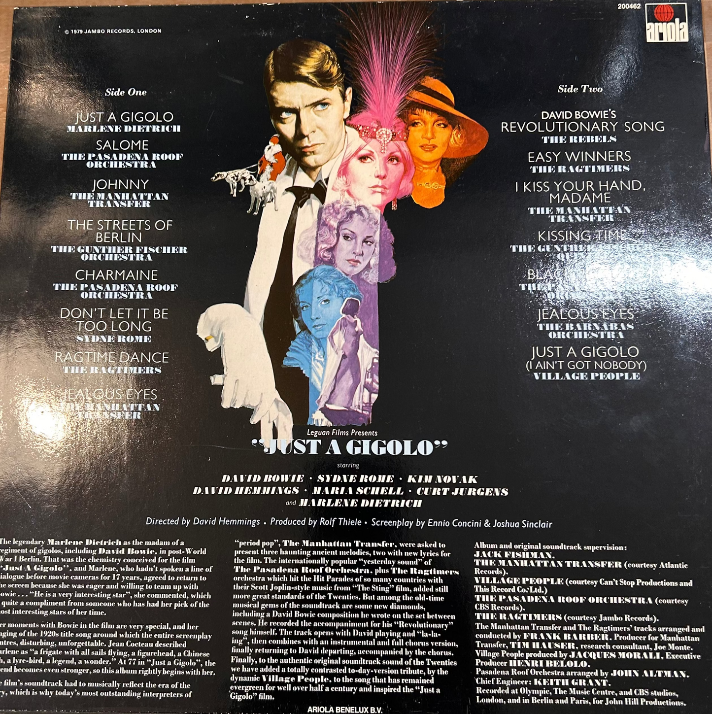LP BSO - V/A – Just A Gigolo - David Bowie 2ª Mano
