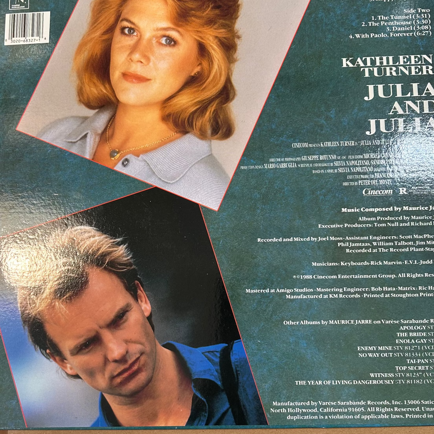 LP BSO - Maurice Jarre – Julia And Julia 2ª Mano