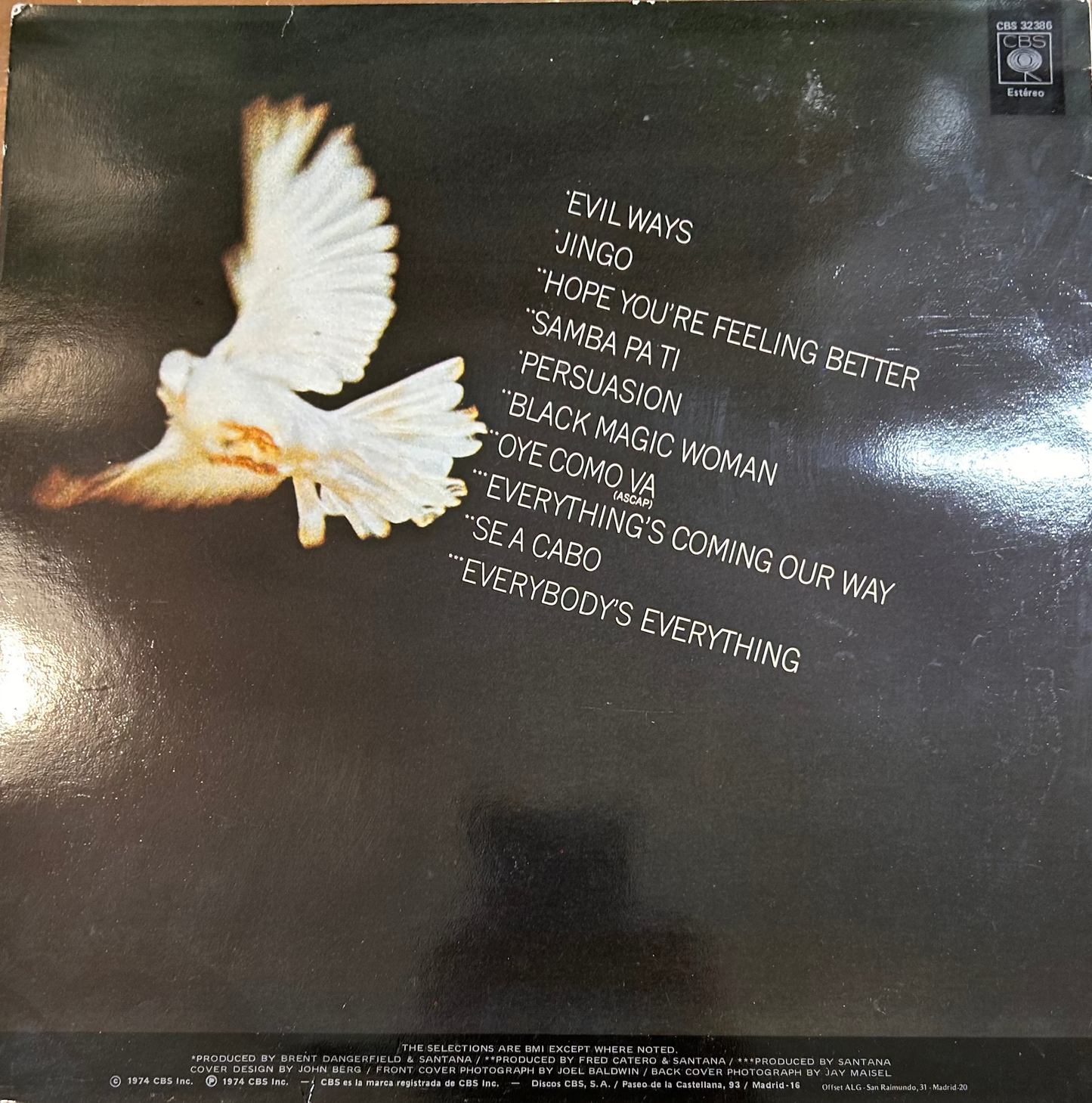 LP Santana – Grandes Éxitos gebraucht