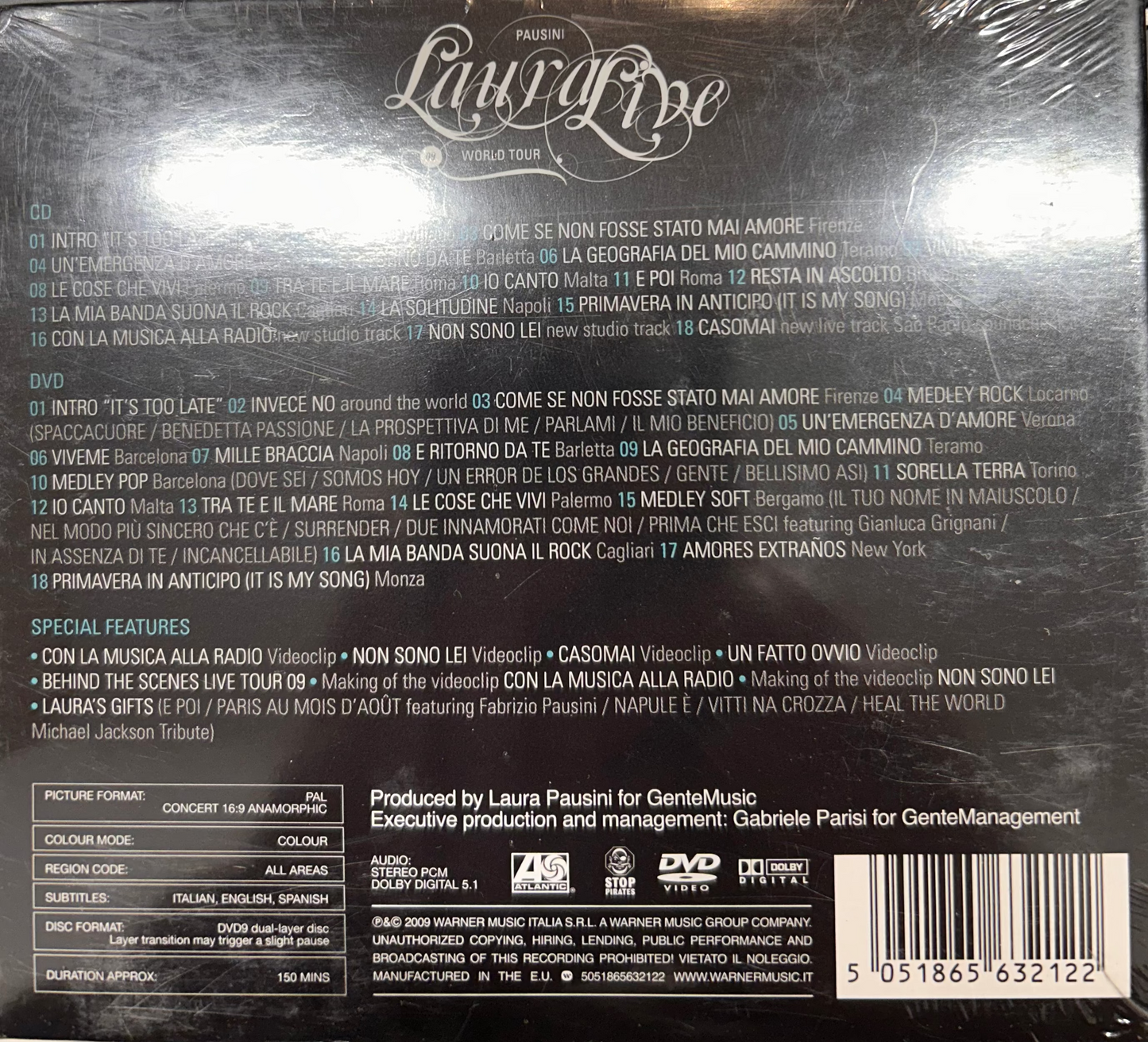 CD Laura Pausini – Laura Live 09 World Tour 2ª mano