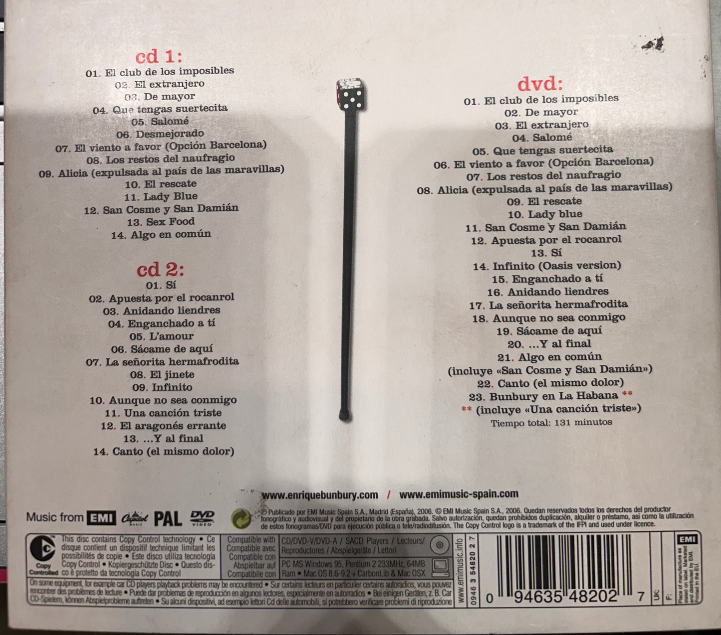 CD Bunbury – Canciones 1996 / 2006 gebraucht