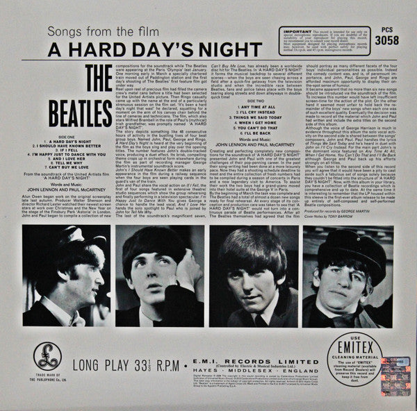 LP The Beatles – A Hard Day's Night Nuevo precintado