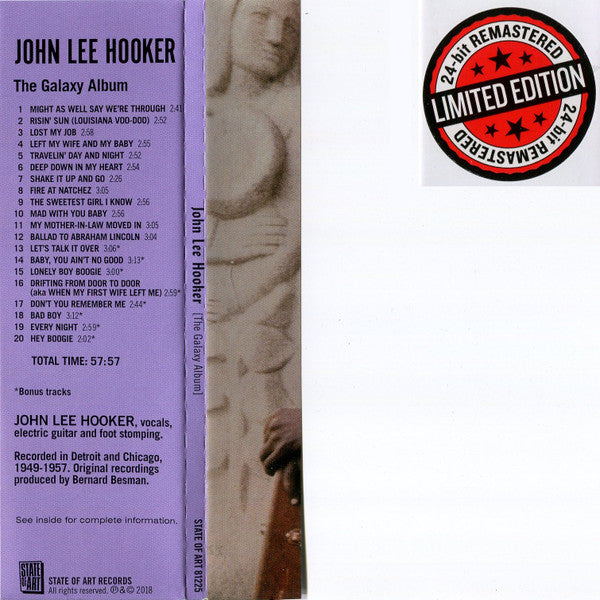 CD John Lee Hooker – John Lee Hooker (The Galaxy Album) Nuevo precintado