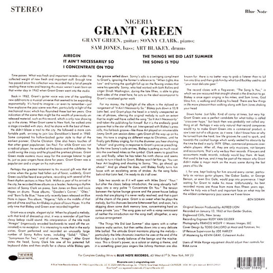 LP Grant Green – Nigeria Nuevo precintado