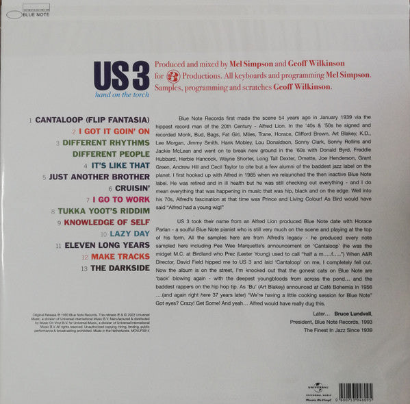 LP US 3 - Main sur la torche. Neuf sous blister.
