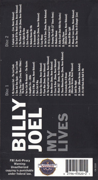 CD Boxset Billy Joel – My Lives Nuevo precintado