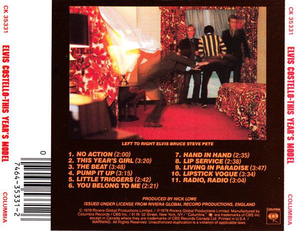 CD Elvis Costello – My Aim Is True 2nde main (Produit exclusif à retirer en magasin)