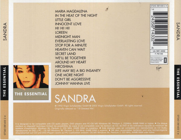 CD Sandra – The Essential Nuevo precintado