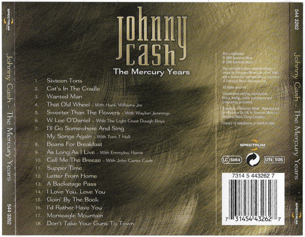 CD Johnny Cash – The Mercury Years Nuevo precintado