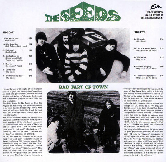 CD The Seeds & Sky Saxon – Bad Part Of Town Nuevo precintado