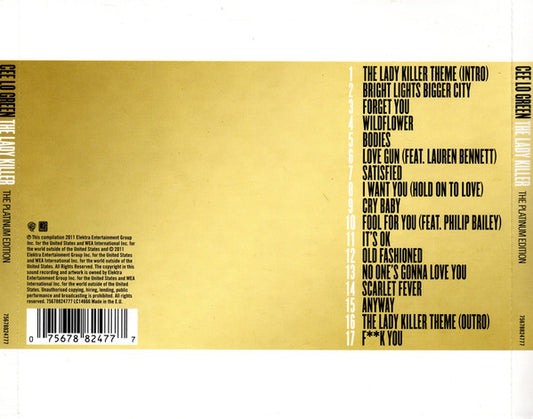 CD Cee Lo Green – The Lady Killer (The Platinum Edition) Nuevo precintado