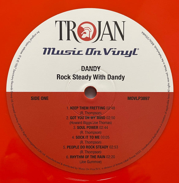 LP Dandy – Rock Steady With Dandy Nuevo precintado