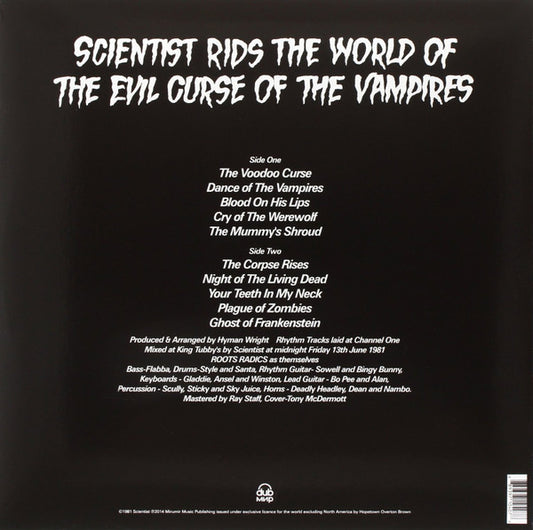LP Scientist – Scientist Rids The World Of The Evil Curse Of The Vampires Nuevo precintado