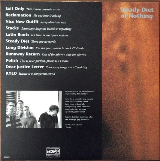 LP Fugazi – Steady Diet Of Nothing Nuevo precintado