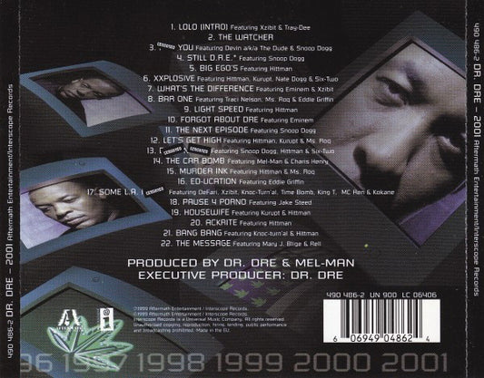 CD Dr. Dre – 2001 Nuevo precintado