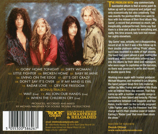 CD White Lion – Big Game Nuevo precintado