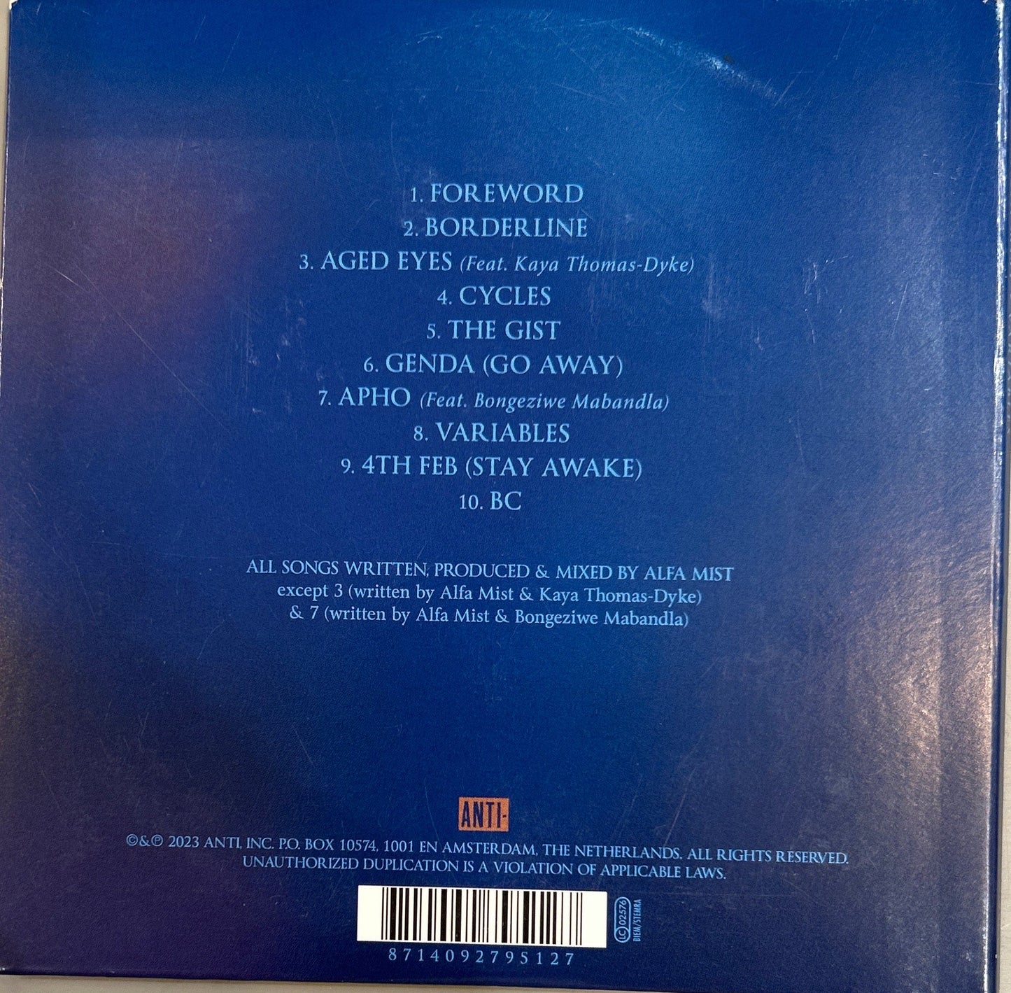 CD Alfa Mist – Variables 2ª Mano - DISCOS NAKASHA