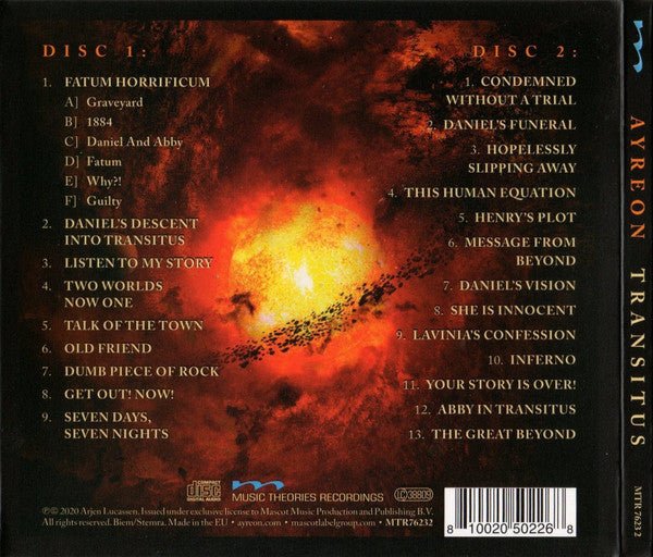CD Ayreon – Transitus Nuevo precintado - DISCOS NAKASHA