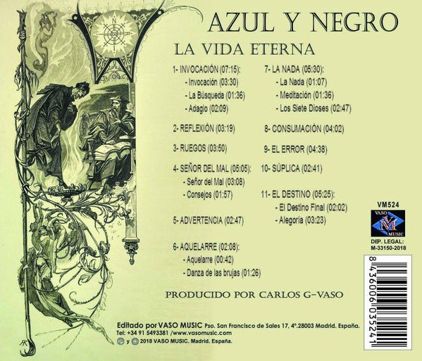 CD Azul Y Negro – La Vida Eterna 2ª mano - DISCOS NAKASHA