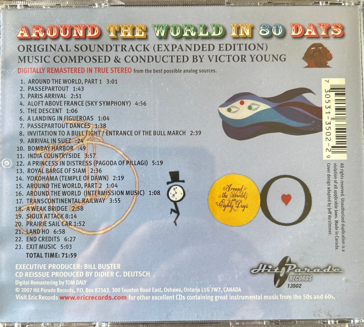 CD Banda Sonora Victor Young – Around The World In Eighty Days 2ª Mano - DISCOS NAKASHA