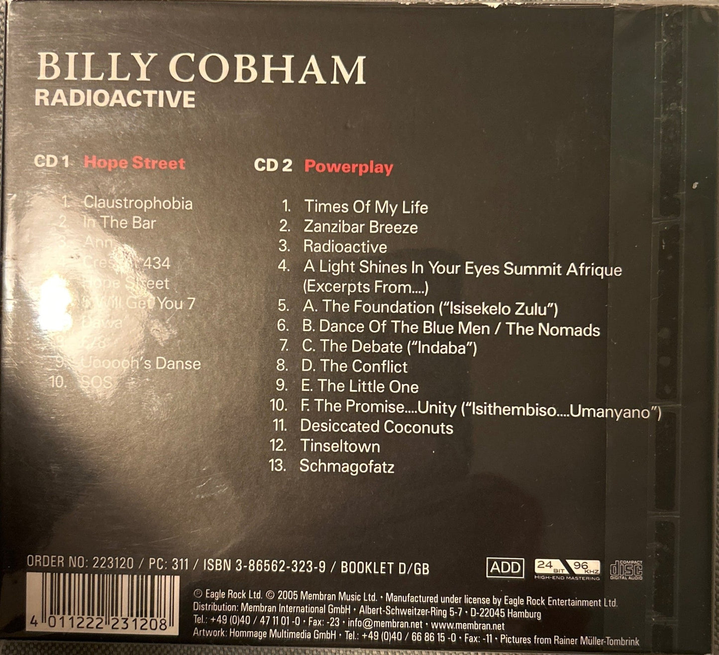 CD Billy Cobham – Radioactive 2ª Mano - DISCOS NAKASHA
