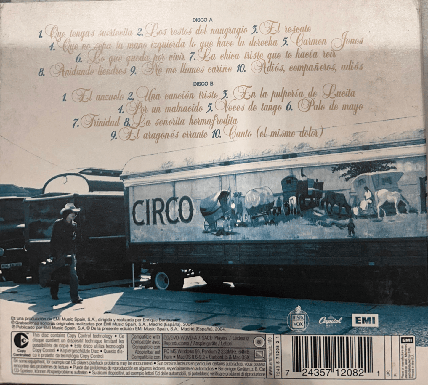 CD Bunbury – El Viaje A Ninguna Parte 2ª Mano - DISCOS NAKASHA