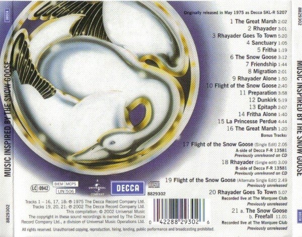 CD Camel – Music Inspired By The Snow Goose Nuevo precintado - DISCOS NAKASHA