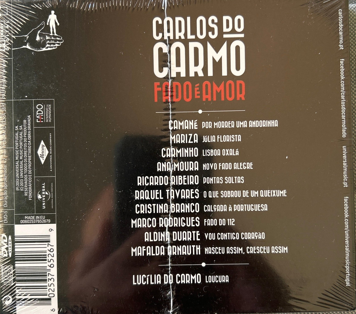 CD Carlos Do Carmo – Fado É Amor Nuevo precintado - DISCOS NAKASHA