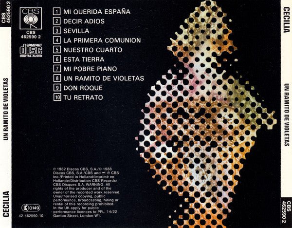 CD Cecilia – Un Ramito De Violetas 2ª Mano - DISCOS NAKASHA