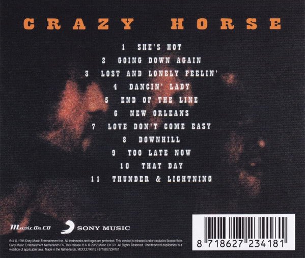 CD Crazy Horse – Crazy Moon Nuevo precintado - DISCOS NAKASHA