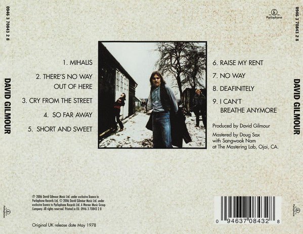 CD David Gilmour – David Gilmour 2ª Mano - DISCOS NAKASHA