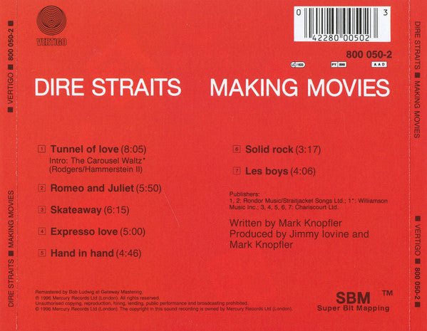 CD Dire Straits – Making Movies 2ª mano - DISCOS NAKASHA