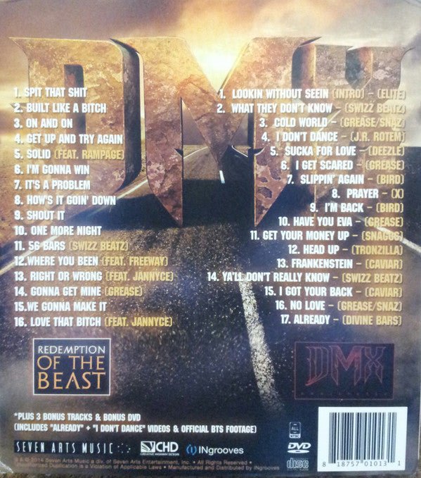 CD DMX – Redemption Of The Beast Nuevo precintado - DISCOS NAKASHA
