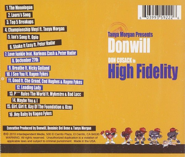 CD Donwill – Don Cusack In High Fidelity Nuevo precintado - DISCOS NAKASHA