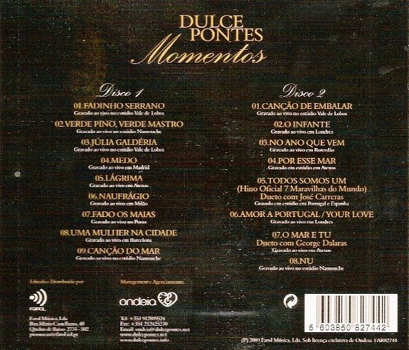 CD Dulce Pontes – Momentos Nuevo precintado - DISCOS NAKASHA