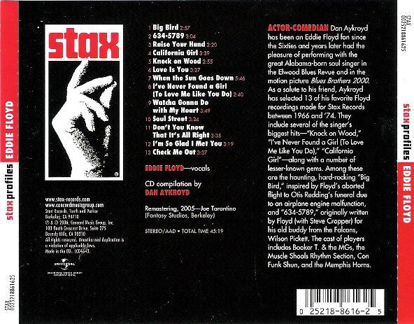 CD Eddie Floyd – Stax Profiles Nuevo precintado - DISCOS NAKASHA