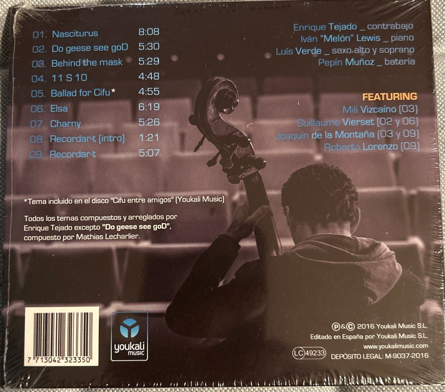 CD Enrique Tejado Quartet – Behind The Mask Nuevo precintado - DISCOS NAKASHA
