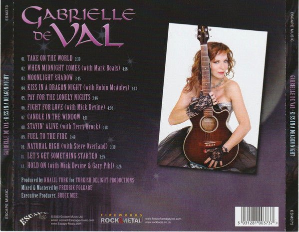 CD Gabrielle de Val – Kiss In A Dragon Night Nuevo precintado - DISCOS NAKASHA