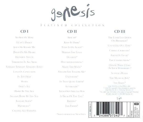 CD Genesis – Platinum Collection 2ª Mano - DISCOS NAKASHA