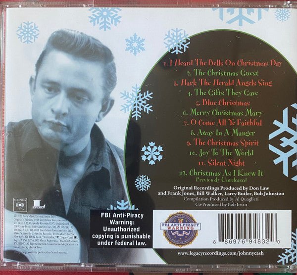 CD Johnny Cash – Christmas With Johnny Cash Nuevo precintado - DISCOS NAKASHA