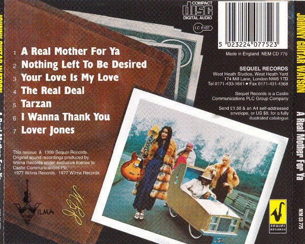 CD Johnny Guitar Watson – A Real Mother For Ya 2ª Mano - DISCOS NAKASHA