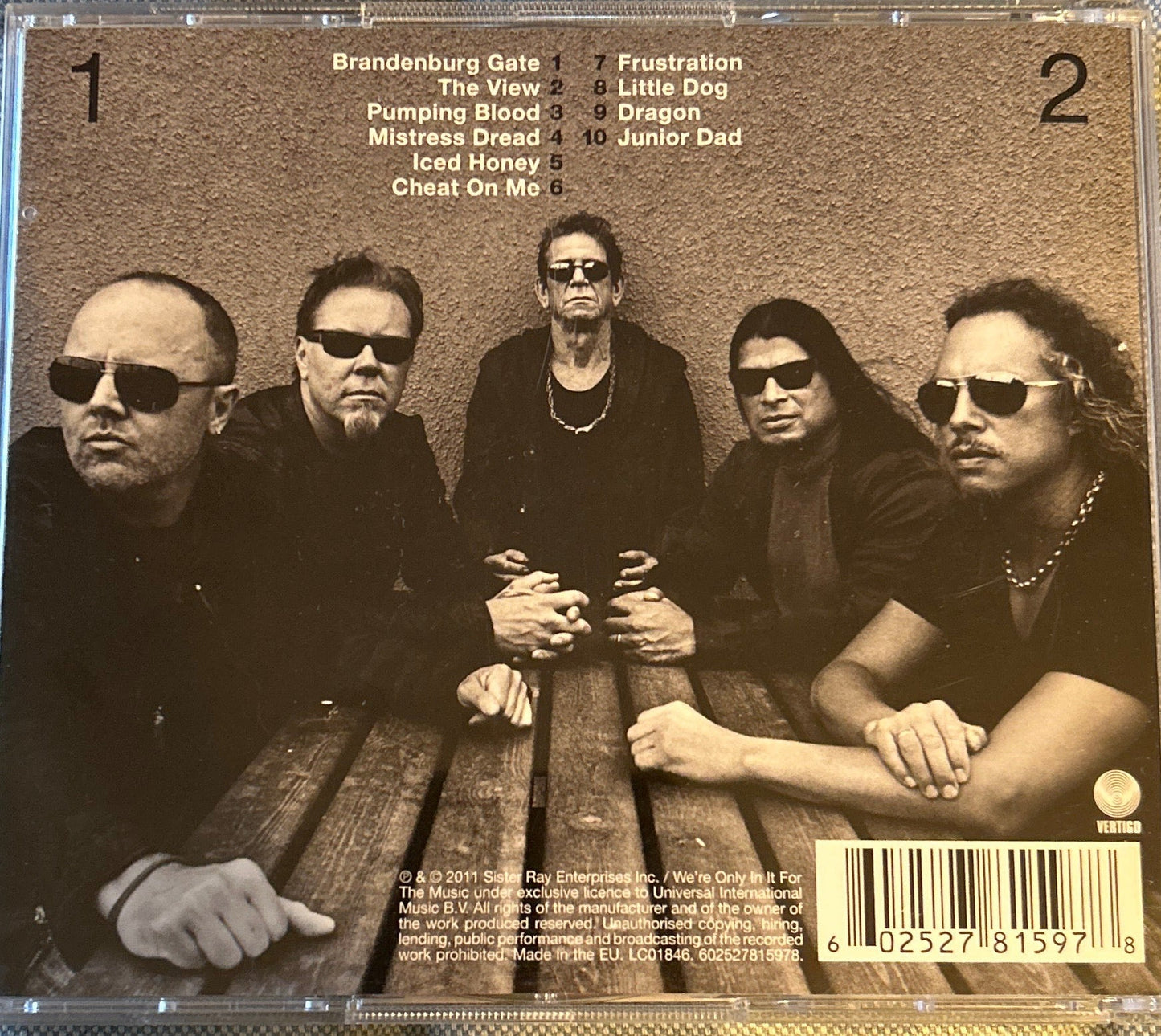 CD Lou Reed & Metallica – Lulu 2ª Mano - DISCOS NAKASHA