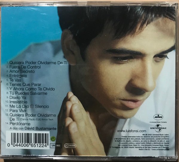 CD Luis Fonsi – Amor Secreto 2ª Mano - DISCOS NAKASHA