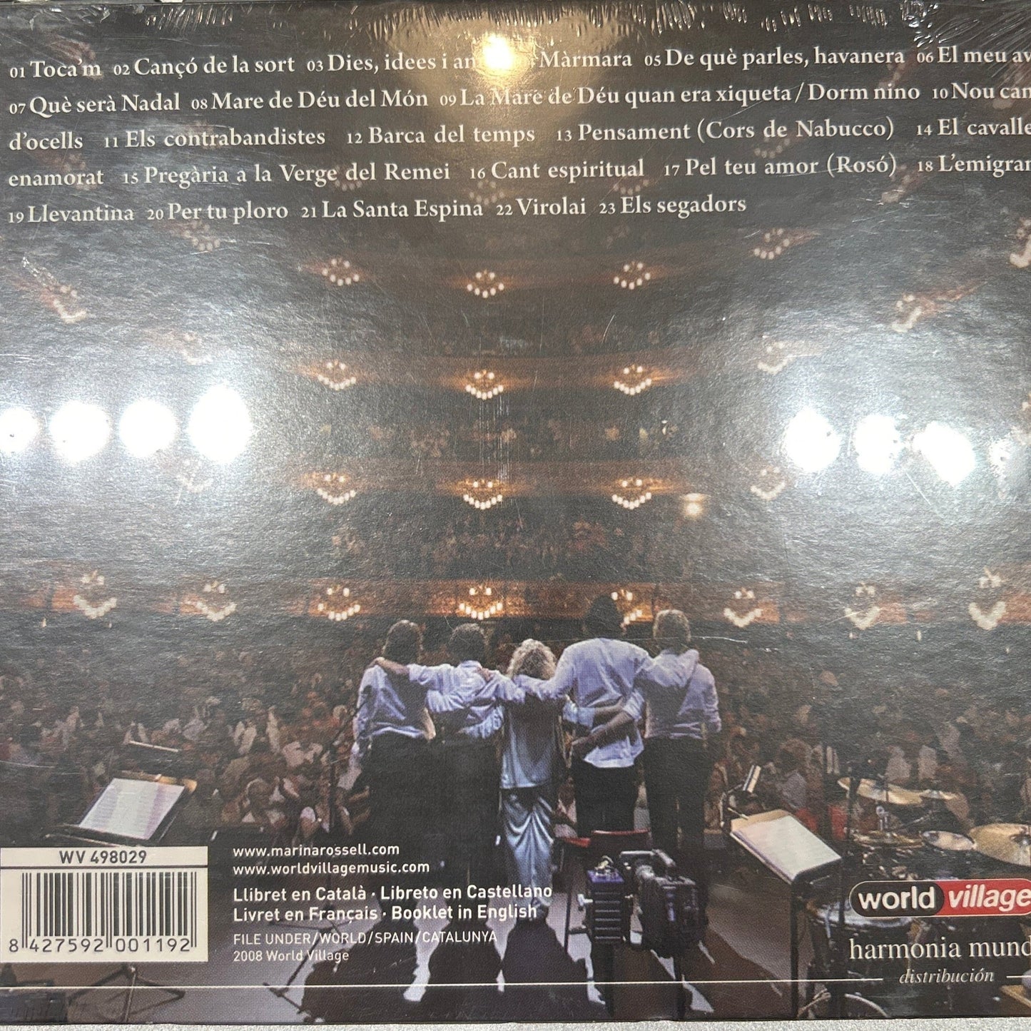 CD Marina Rossell – Gran Teatre Del Liceu De Barcelona Nuevo precintado - DISCOS NAKASHA