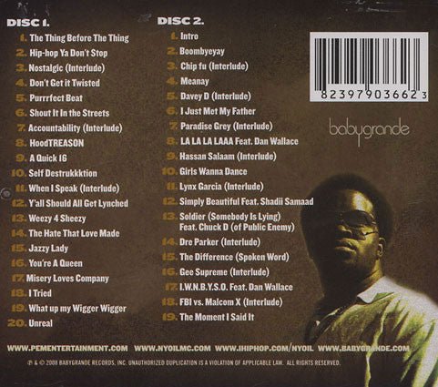 CD n.y.oil – Hood Treason (Deluxe 2 CD Edition) Nuevo precintado - DISCOS NAKASHA