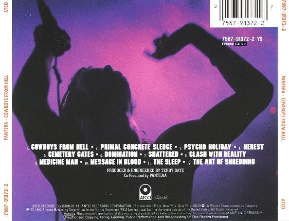 CD Pantera – Cowboys From Hell Nuevo precintado - DISCOS NAKASHA